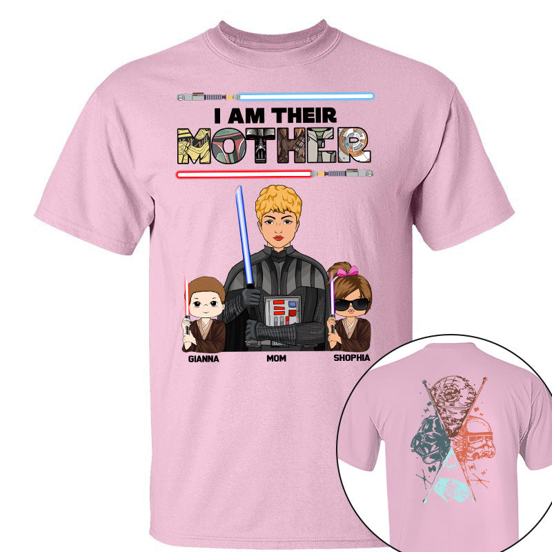 I Am Their Mother - Personalized Two Sided Print Shirt For Mom Pt99