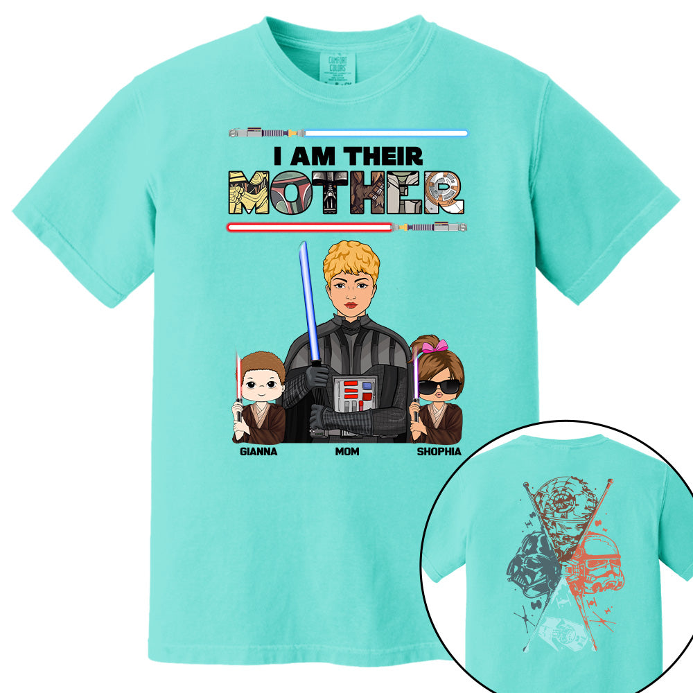 I Am Their Mother - Personalized Two Sided Print Shirt For Mom Pt99