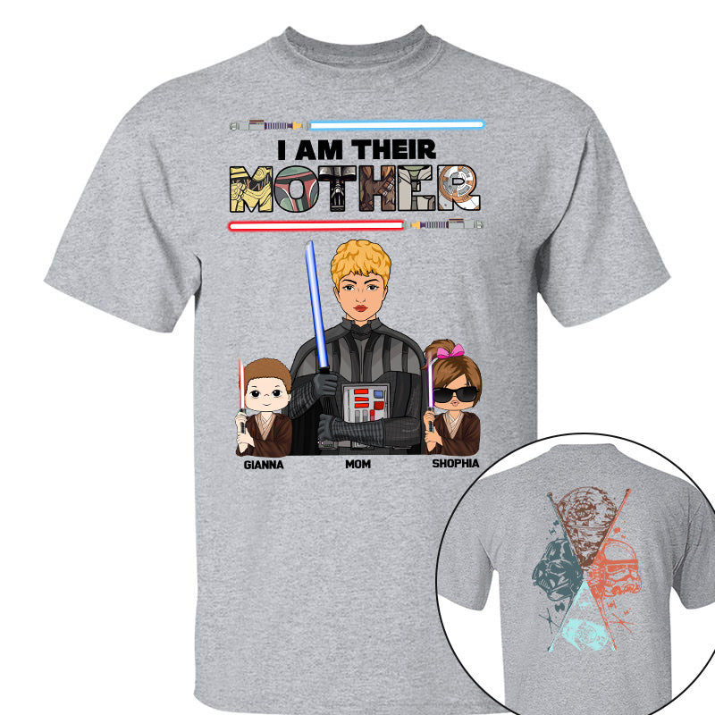 I Am Their Mother - Personalized Two Sided Print Shirt For Mom Pt99