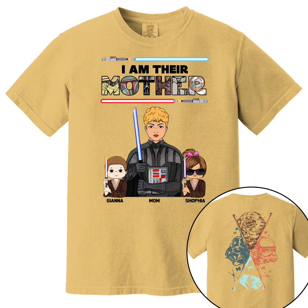 I Am Their Mother - Personalized Two Sided Print Shirt For Mom Pt99
