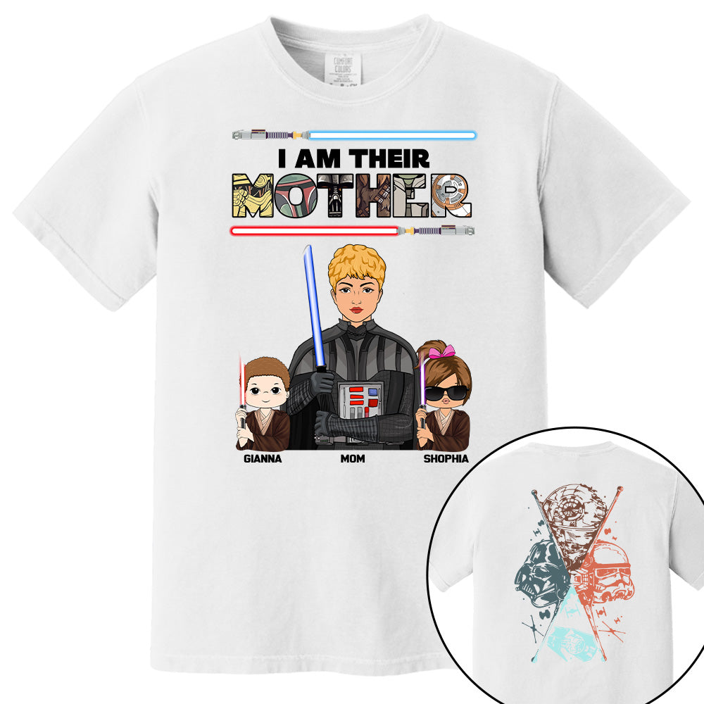 I Am Their Mother - Personalized Two Sided Print Shirt For Mom Pt99