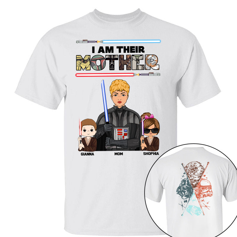 I Am Their Mother - Personalized Two Sided Print Shirt For Mom Pt99