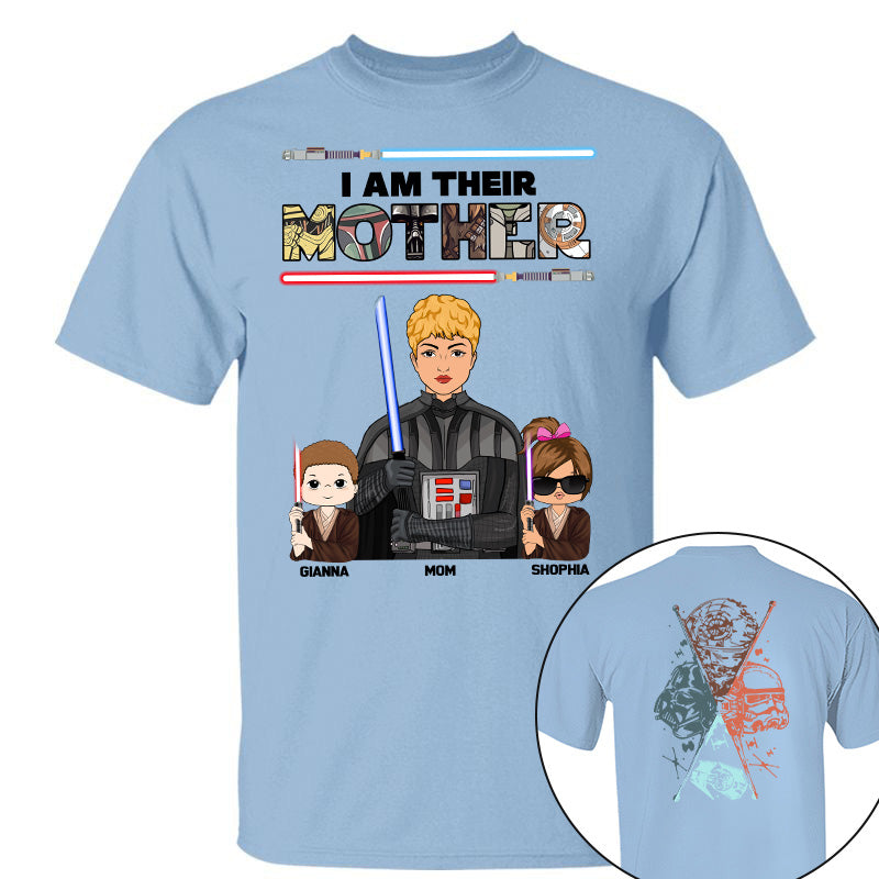 I Am Their Mother - Personalized Two Sided Print Shirt For Mom Pt99