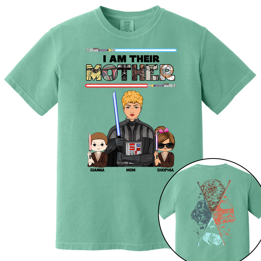 I Am Their Mother - Personalized Two Sided Print Shirt For Mom Pt99