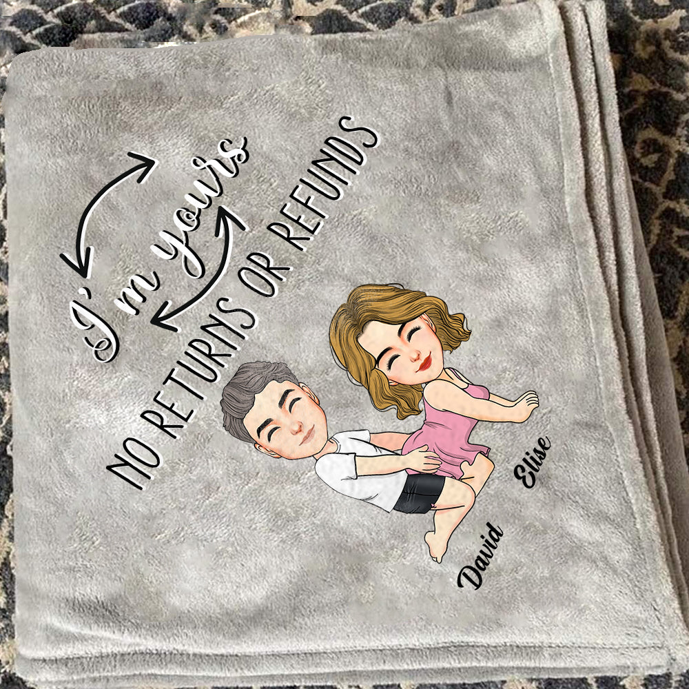 Our Snuggle Blanket - Gift For Couples, Anniversary, Birthday Gift - Personalized Custom Fleece Blanket Nh00