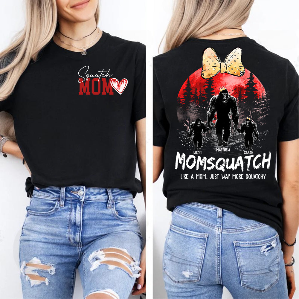 Momsquatch, Like A Grandma, Just Way More Squatchy, Bigfoot, Personalized Vintage Shirt T1807 Tm01