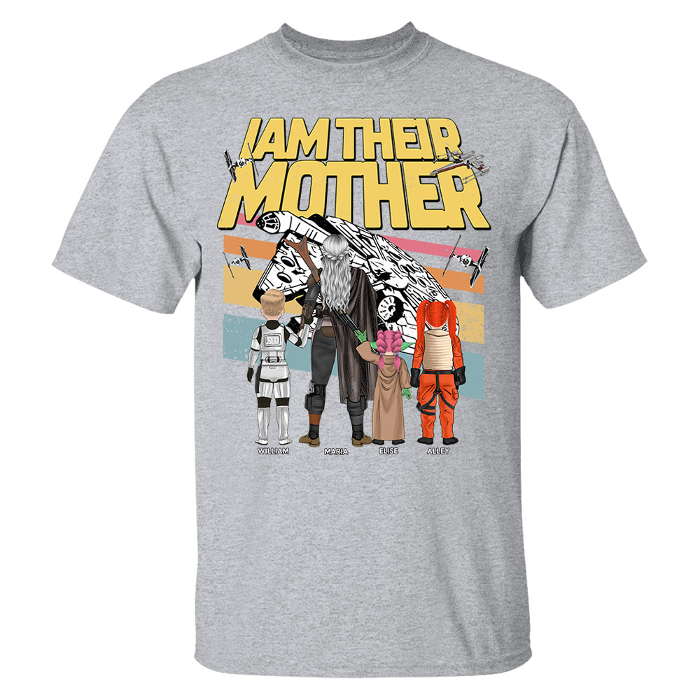 I Am Their Mother -Personalized Shirt For Mom - Custom Kid Shirt Mother's Day NA04  Hv01