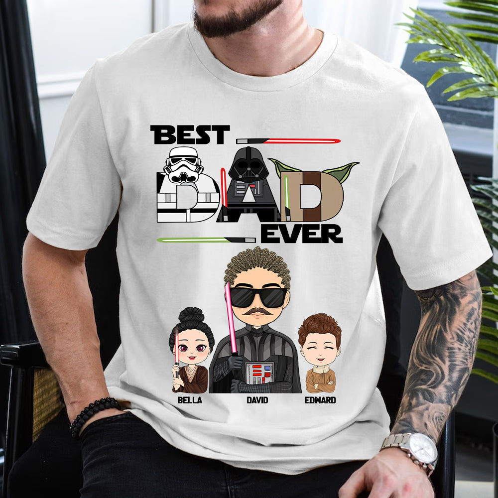 Personalized Best Dad Ever Shirt Gift For Dad - Custom Father's Day Gift vr3 Tu20 