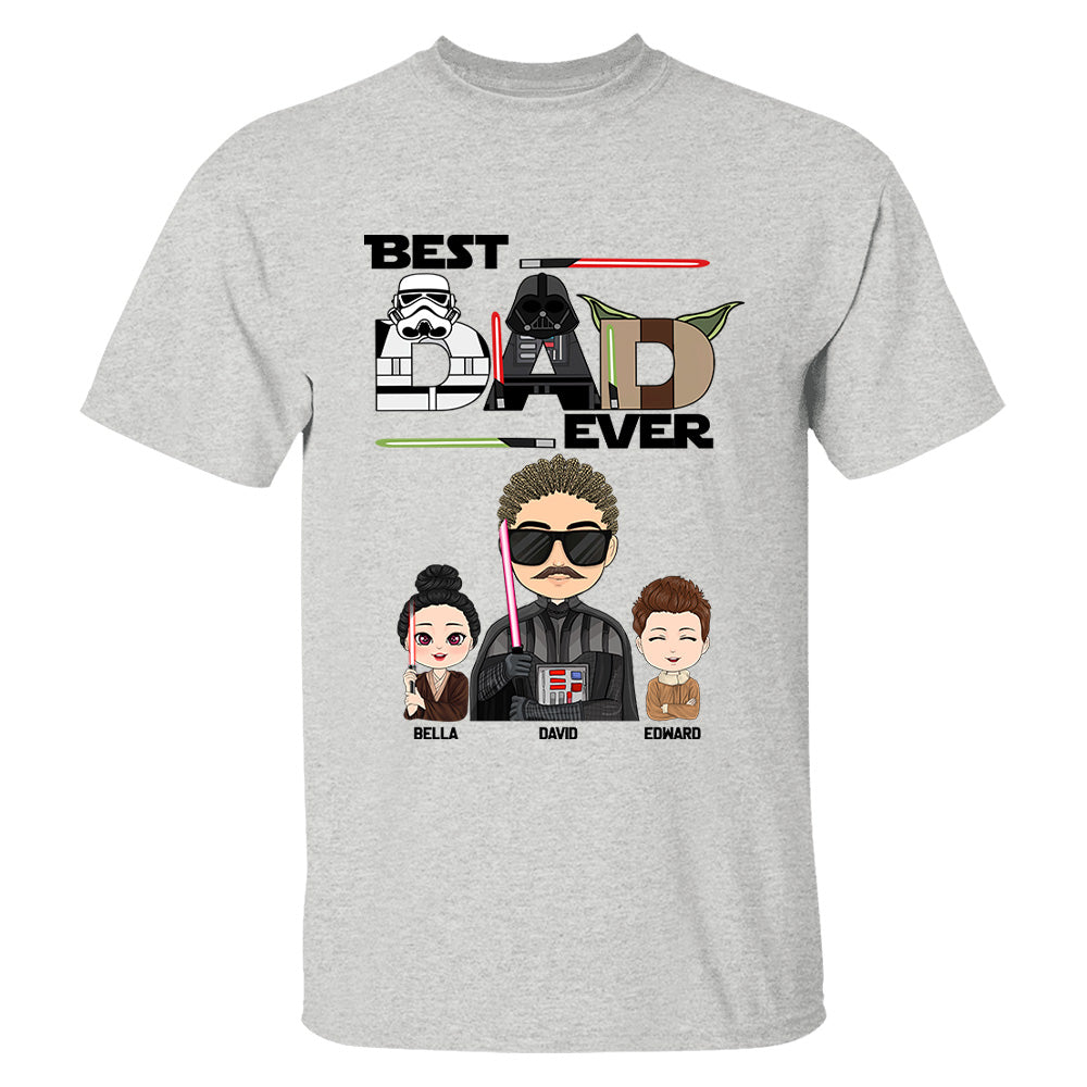 Personalized Best Dad Ever Shirt Gift For Dad - Custom Father's Day Gift vr3 Tu20 