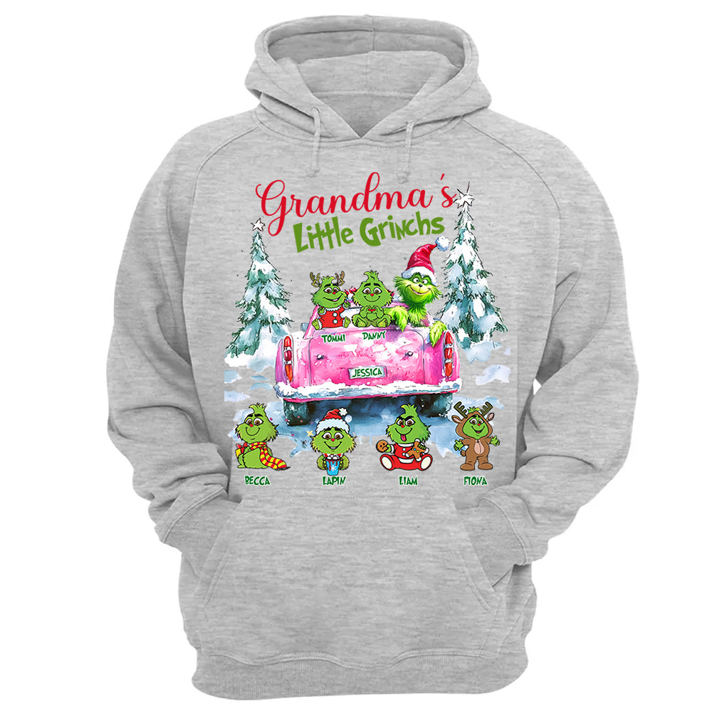 Personalized Grandma's Little Grandkids Christmas Shirt