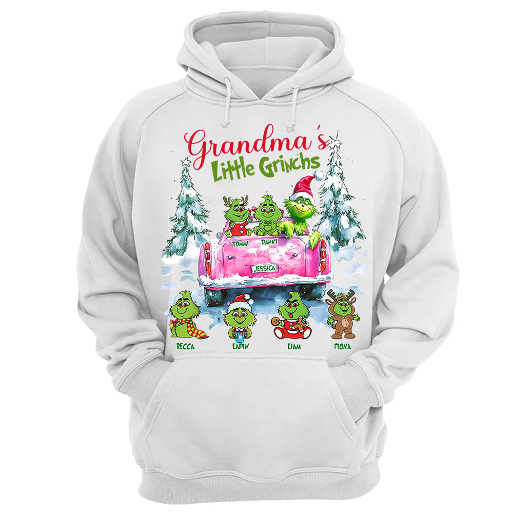 Personalized Grandma's Little Grandkids Christmas Shirt