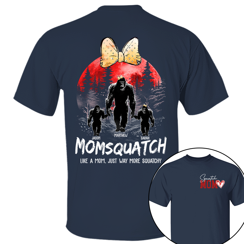 Momsquatch, Like A Grandma, Just Way More Squatchy, Bigfoot, Personalized Vintage Shirt T1807 Tm01
