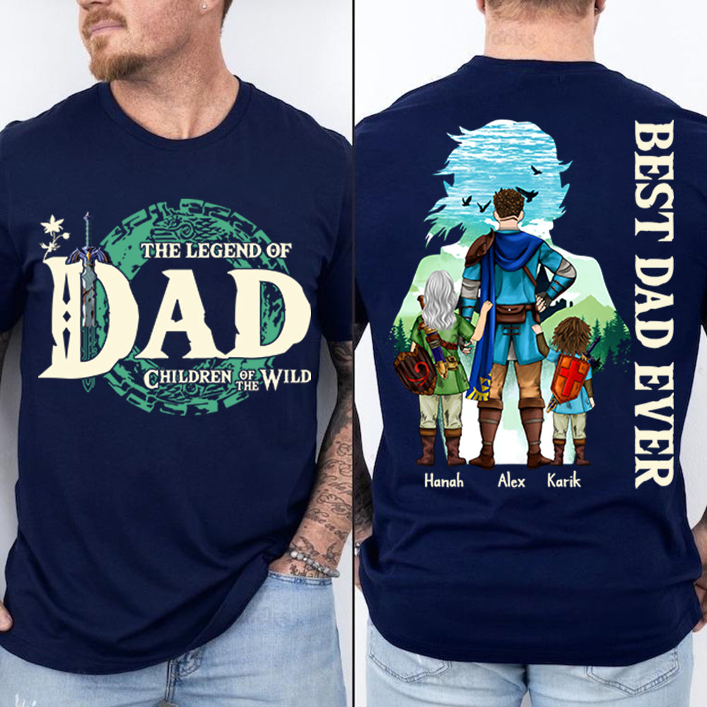 Father's Day - Personalized Legend Of Dad Zelda Shirt