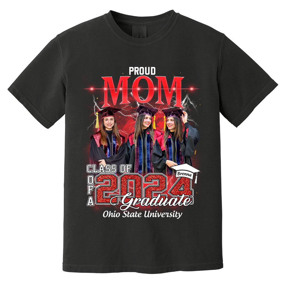 Personalized Graduation Shirts Custom Graduation Shirt Class Of 2024 Family Gifts For Family Member Graduation Shirt Proud Family Shirt