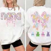 Custom Grandma Bow Easter Grandma And Grandkids T-Shirt Gift for Grandma T1807 VH01
