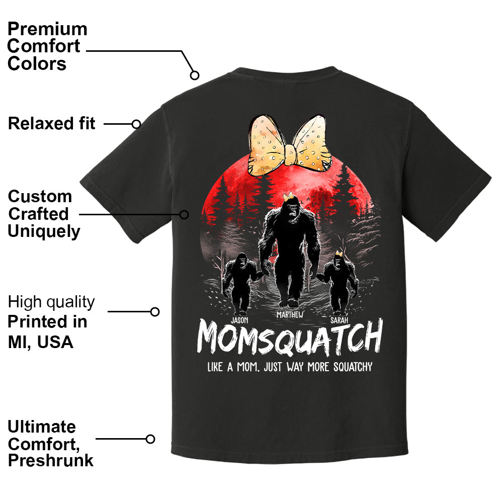 Momsquatch, Like A Grandma, Just Way More Squatchy, Bigfoot, Personalized Vintage Shirt T1807 Tm01