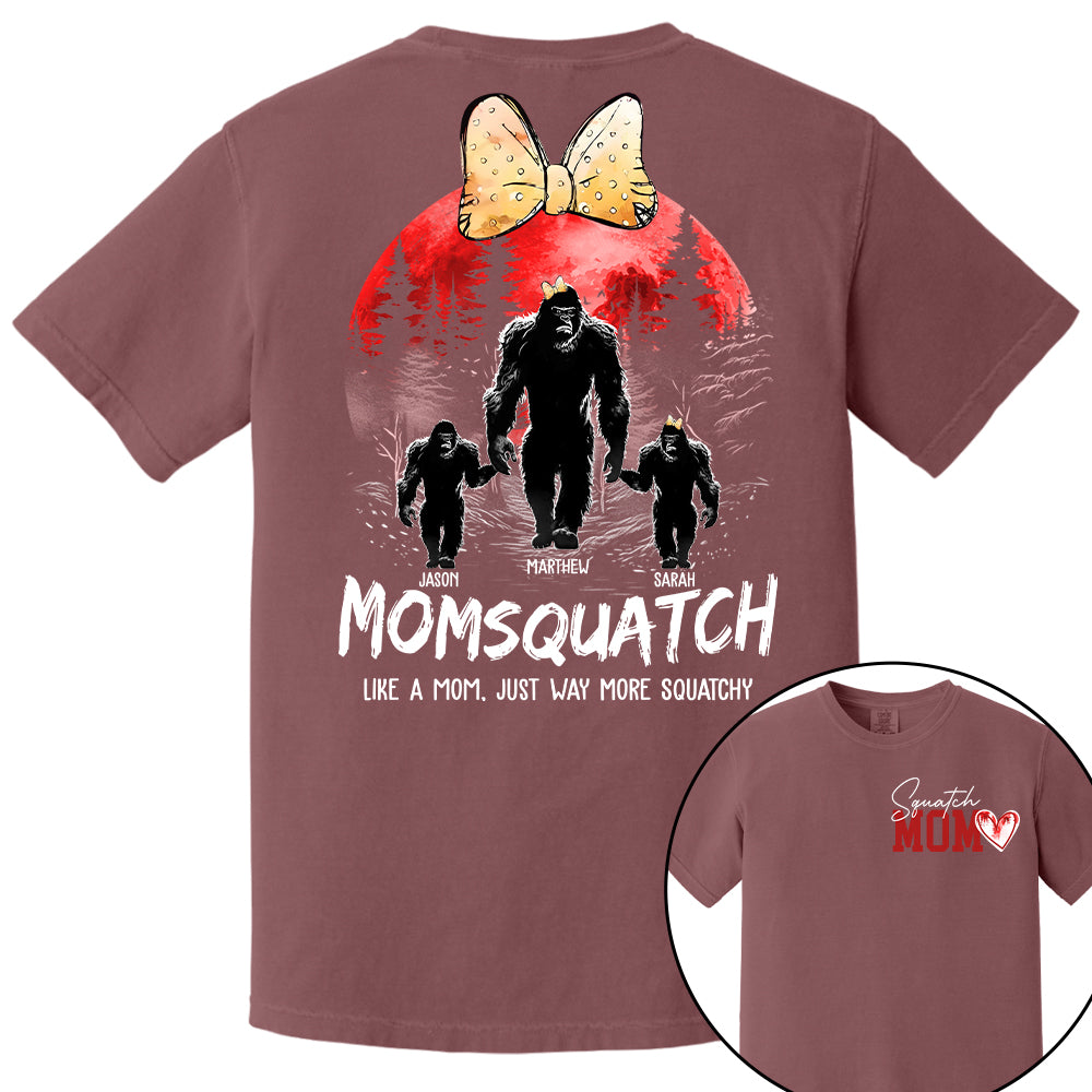 Momsquatch, Like A Grandma, Just Way More Squatchy, Bigfoot, Personalized Vintage Shirt T1807 Tm01