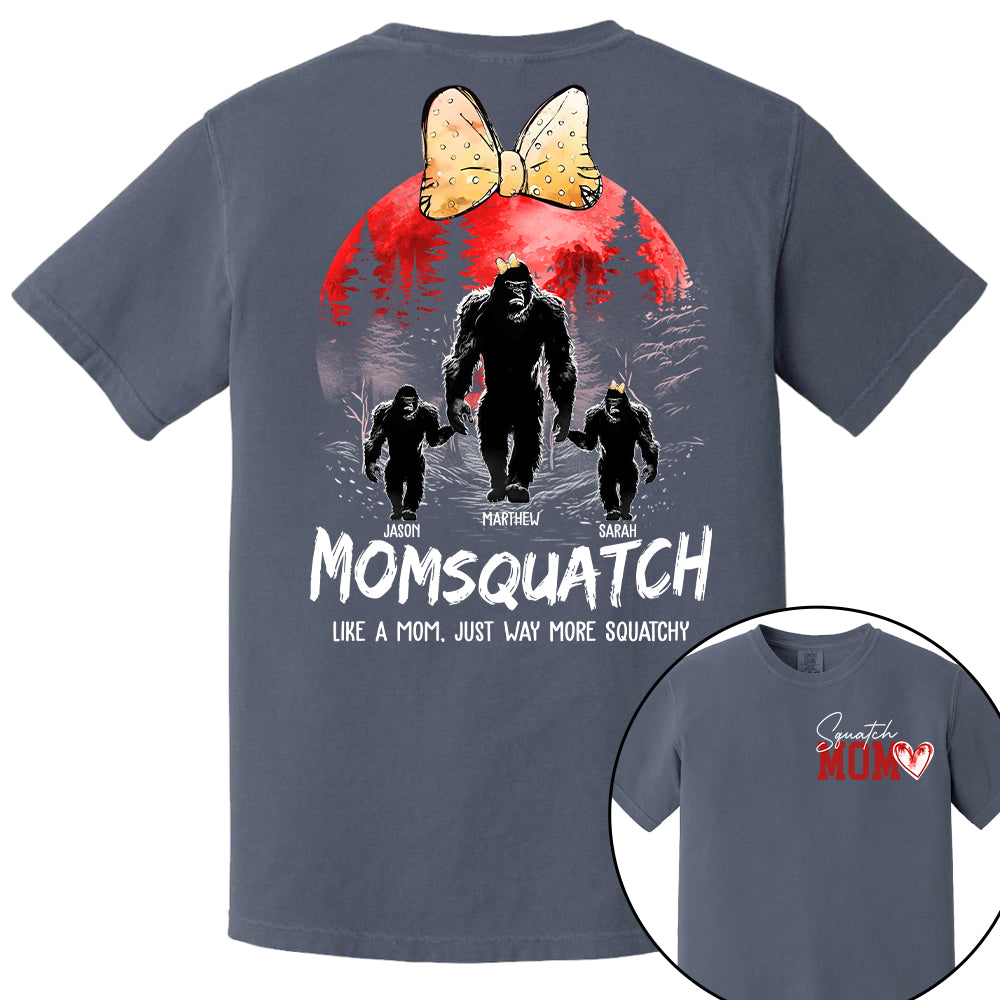 Momsquatch, Like A Grandma, Just Way More Squatchy, Bigfoot, Personalized Vintage Shirt T1807 Tm01