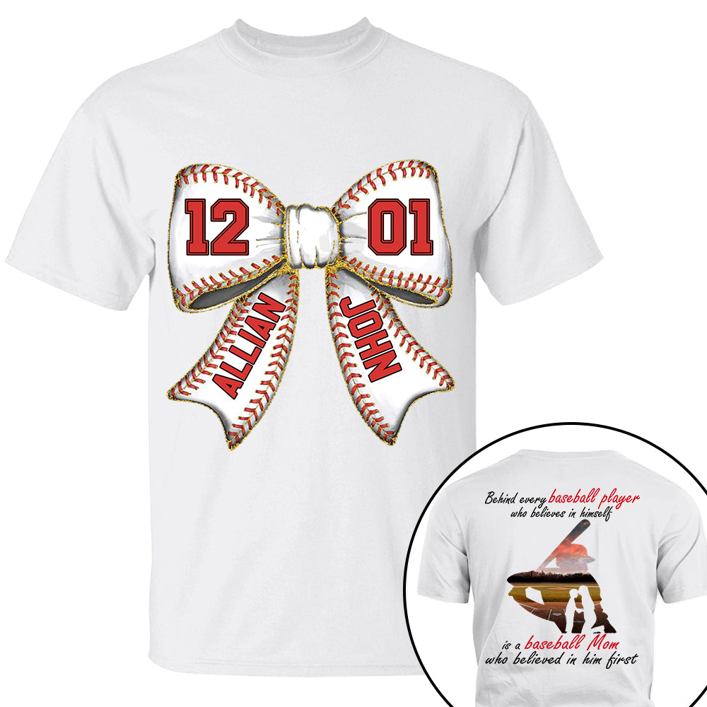 Baseball Mom Shirt, Personalized Baseball Shirt, Gift For Baseball Lover A2110 Vr2 Tm01