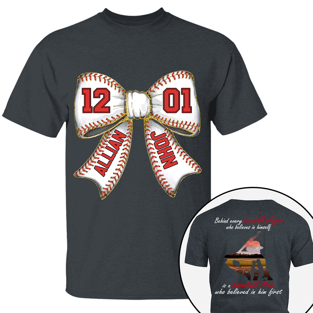 Baseball Mom Shirt, Personalized Baseball Shirt, Gift For Baseball Lover A2110 Vr2 Tm01