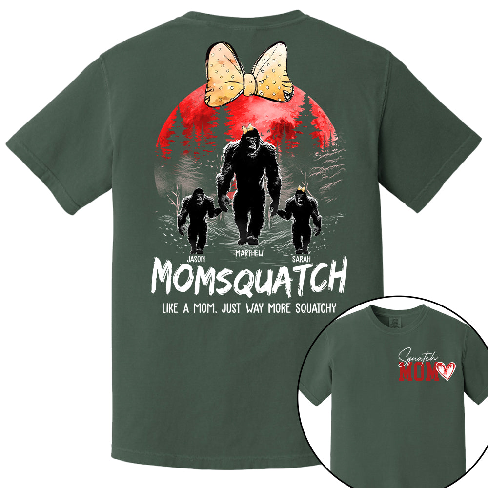 Momsquatch, Like A Grandma, Just Way More Squatchy, Bigfoot, Personalized Vintage Shirt T1807 Tm01
