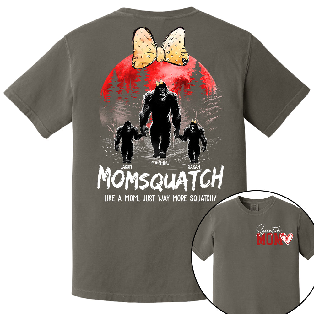 Momsquatch, Like A Grandma, Just Way More Squatchy, Bigfoot, Personalized Vintage Shirt T1807 Tm01