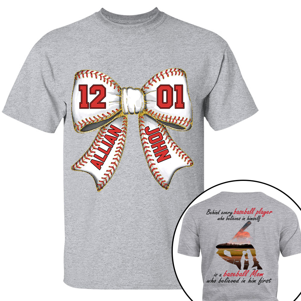 Baseball Mom Shirt, Personalized Baseball Shirt, Gift For Baseball Lover A2110 Vr2 Tm01