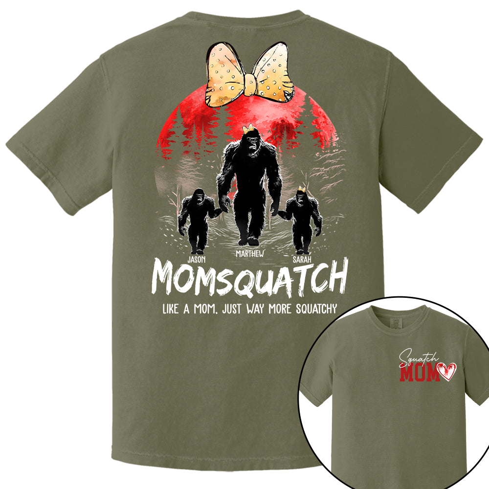 Momsquatch, Like A Grandma, Just Way More Squatchy, Bigfoot, Personalized Vintage Shirt T1807 Tm01
