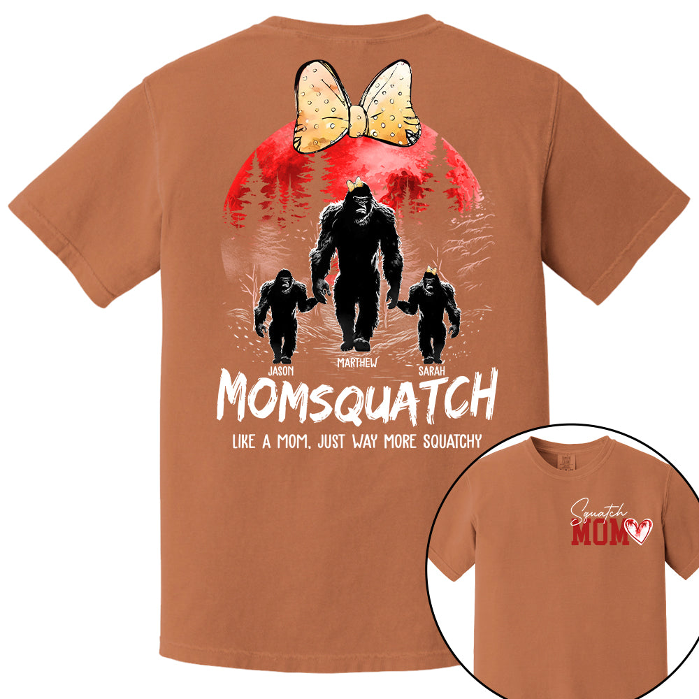 Momsquatch, Like A Grandma, Just Way More Squatchy, Bigfoot, Personalized Vintage Shirt T1807 Tm01
