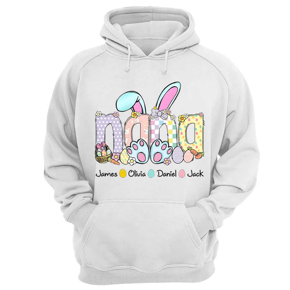 Personalized Easter GiGi Shirt, Custom Gift For Nickname and Kids Names T1807 VH01