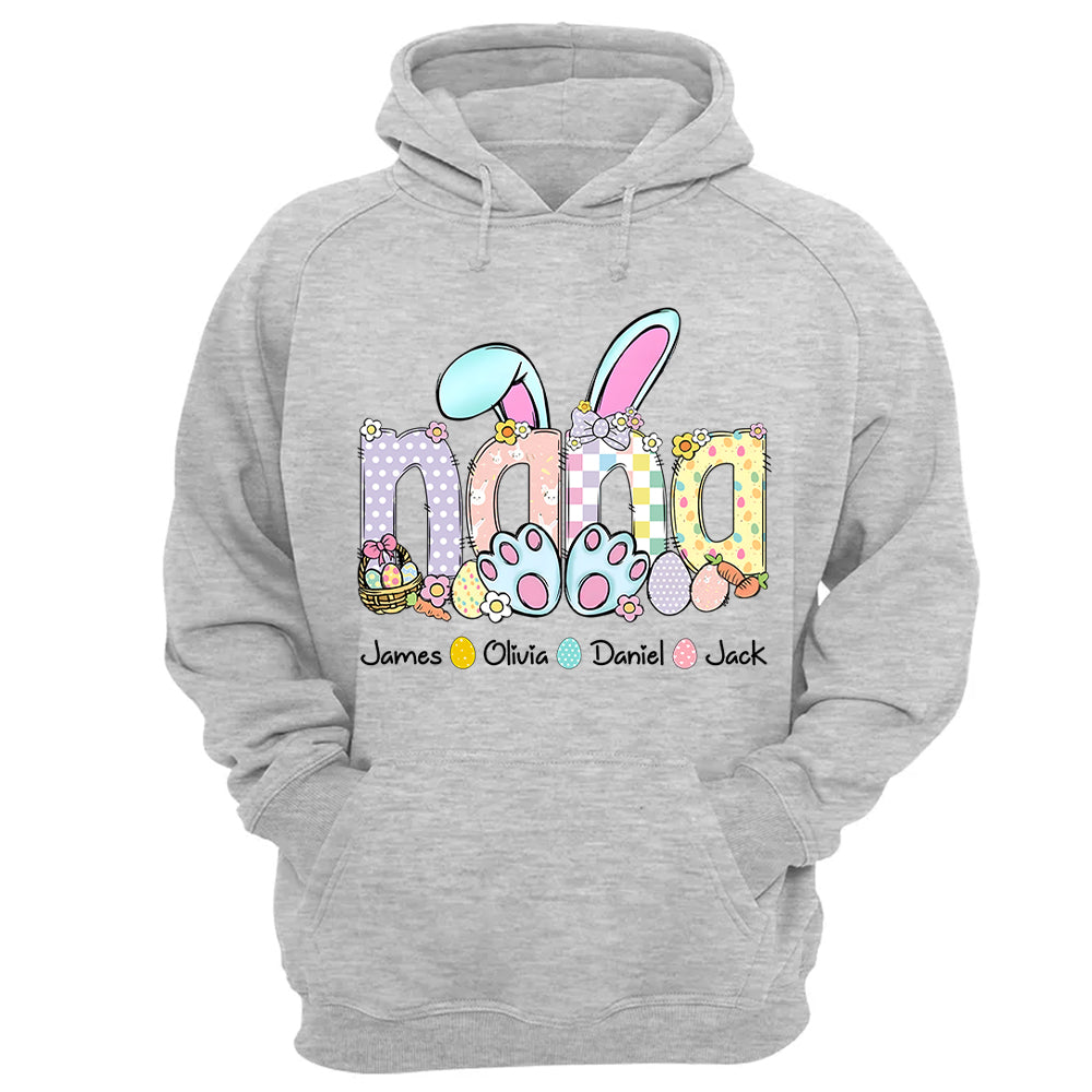 Personalized Easter GiGi Shirt, Custom Gift For Nickname and Kids Names T1807 VH01