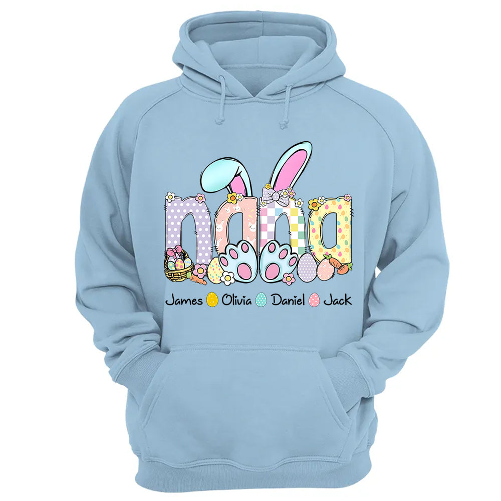 Personalized Easter GiGi Shirt, Custom Gift For Nickname and Kids Names T1807 VH01