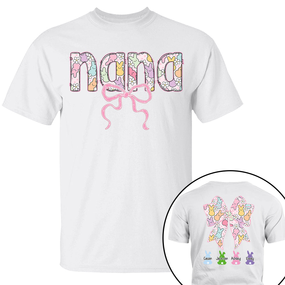 Custom Grandma Bow Easter Grandma And Grandkids T-Shirt Gift for Grandma T1807 VH01
