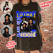 Custom Graduation Shirt - Custom Photo Family Graduation T-Shirt - Bootleg Tee Custom Photo Shirt For Graduation N3005 Hn01