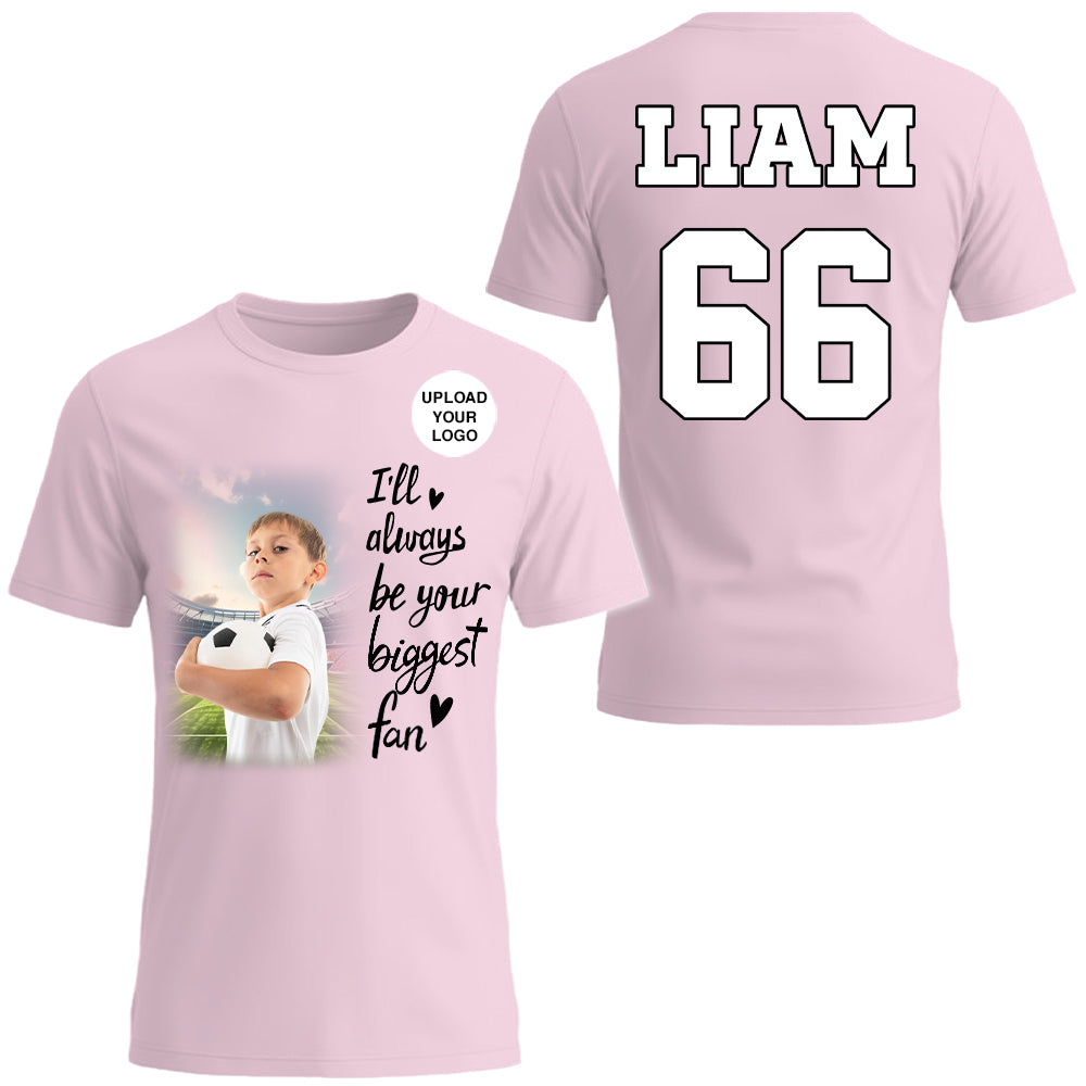 I'll Be Your Biggest Fan, Custom Photo Soccer Game Day Soccer Jersey, Gift For Soccer Lovers A2110 Hv01