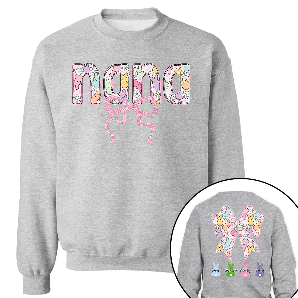 Custom Grandma Bow Easter Grandma And Grandkids T-Shirt Gift for Grandma T1807 VH01