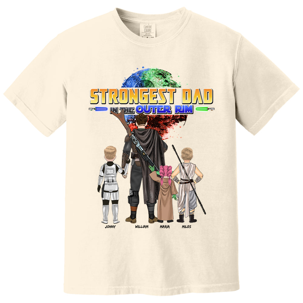 Strongest Dad In The Outer Rim - Personalized Shirt For Dad Vr2 Nh00