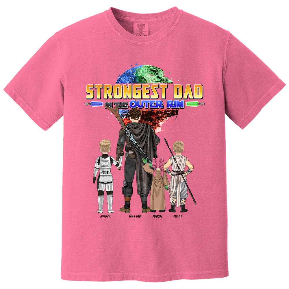 Strongest Dad In The Outer Rim - Personalized Shirt For Dad Vr2 Nh00