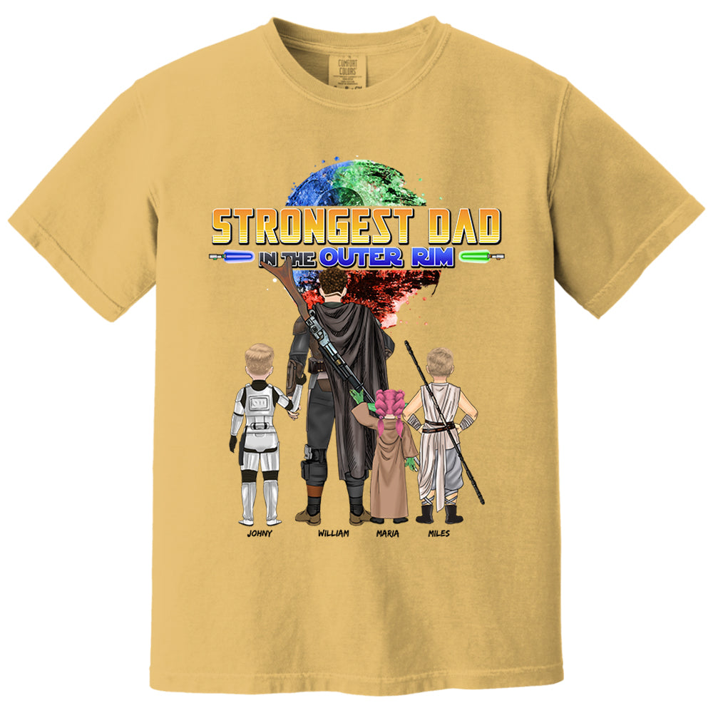 Strongest Dad In The Outer Rim - Personalized Shirt For Dad Vr2 Nh00