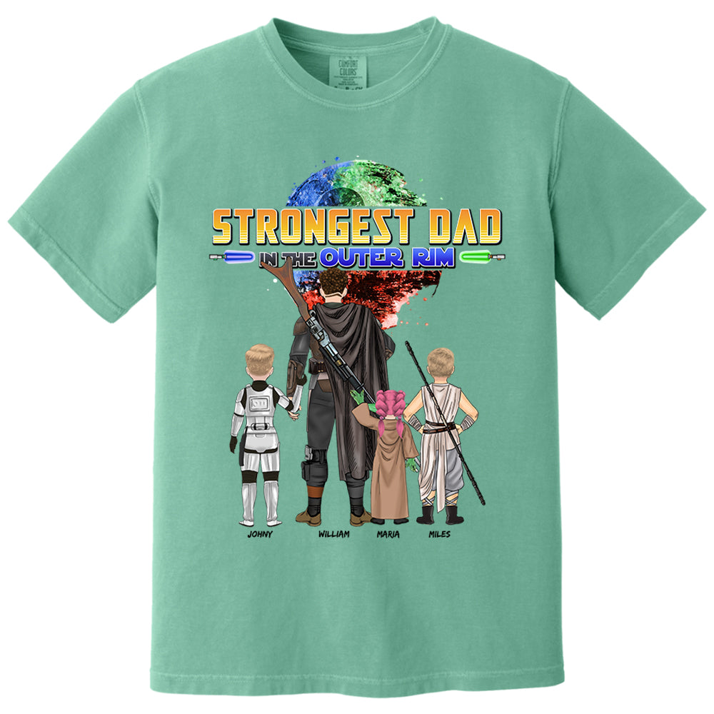 Strongest Dad In The Outer Rim - Personalized Shirt For Dad Vr2 Nh00