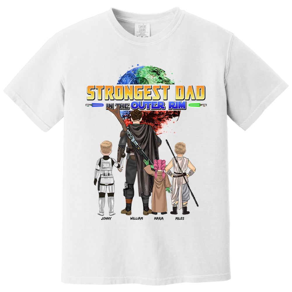 Strongest Dad In The Outer Rim - Personalized Shirt For Dad Vr2 Nh00