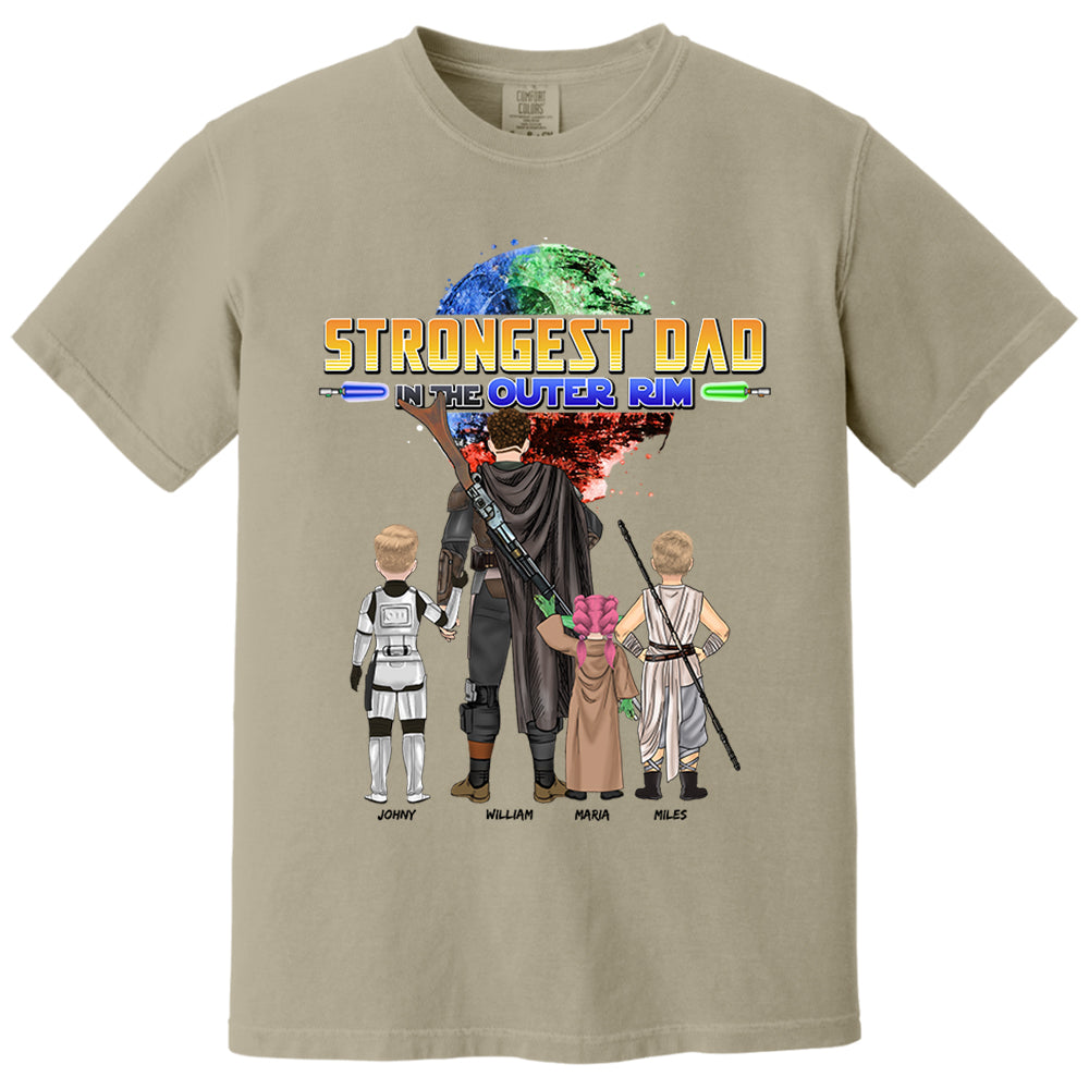 Strongest Dad In The Outer Rim - Personalized Shirt For Dad Vr2 Nh00