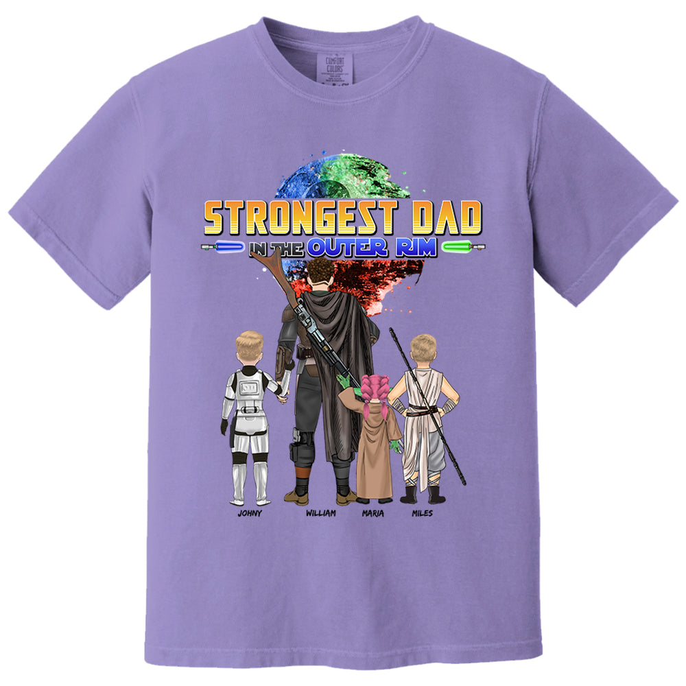 Strongest Dad In The Outer Rim - Personalized Shirt For Dad Vr2 Nh00