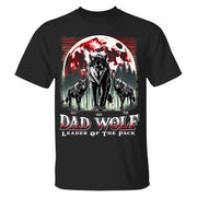 Wolf Dad Leader Of The Pack - Personalized Shirt For Dad Nh00