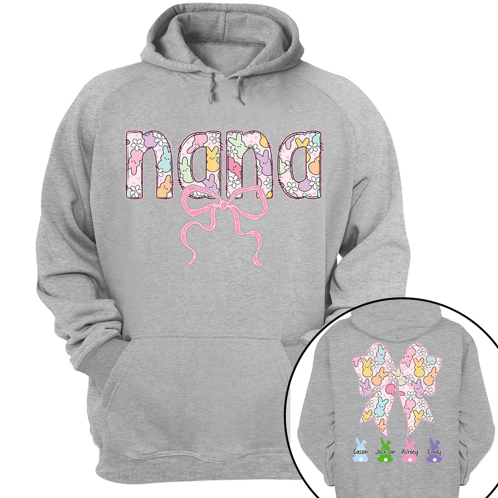 Custom Grandma Bow Easter Grandma And Grandkids T-Shirt Gift for Grandma T1807 VH01