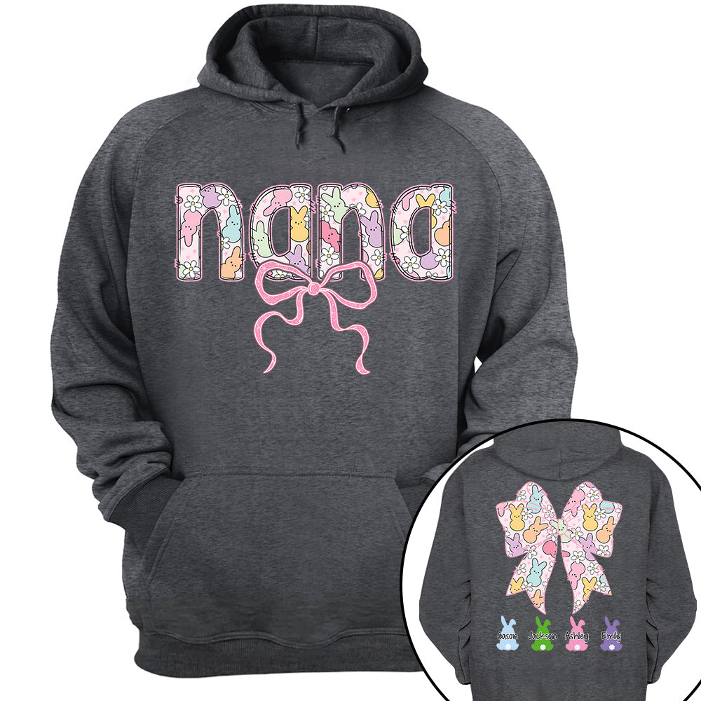 Custom Grandma Bow Easter Grandma And Grandkids T-Shirt Gift for Grandma T1807 VH01