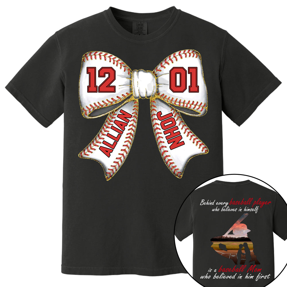 Baseball Mom Shirt, Personalized Baseball Shirt, Gift For Baseball Lover A2110 Vr2 Tm01