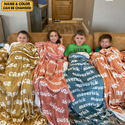 Personalized Name Custom Blanket for Baby, Kids, Youth, Adult - Personalized Blankets For Adults