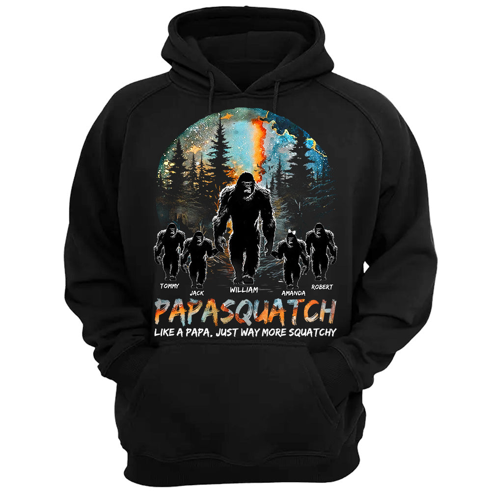 Papasquatch Like A Grandpa Just Way More Squatchy Personalized Shirt For Dad Grandpa H2511
