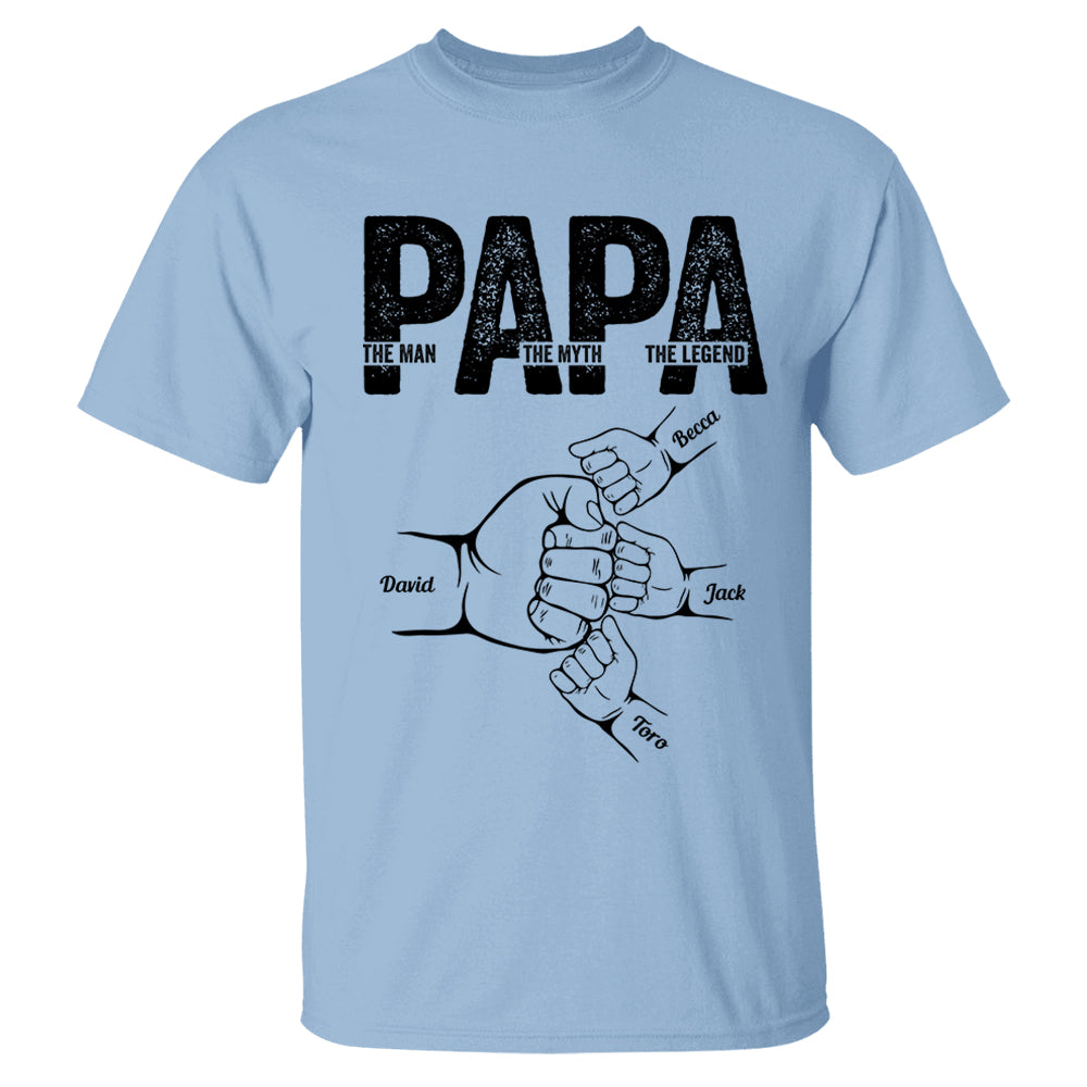 Dad The Man The Myth The Legend - Personalized Shirt Father's Day Tu20